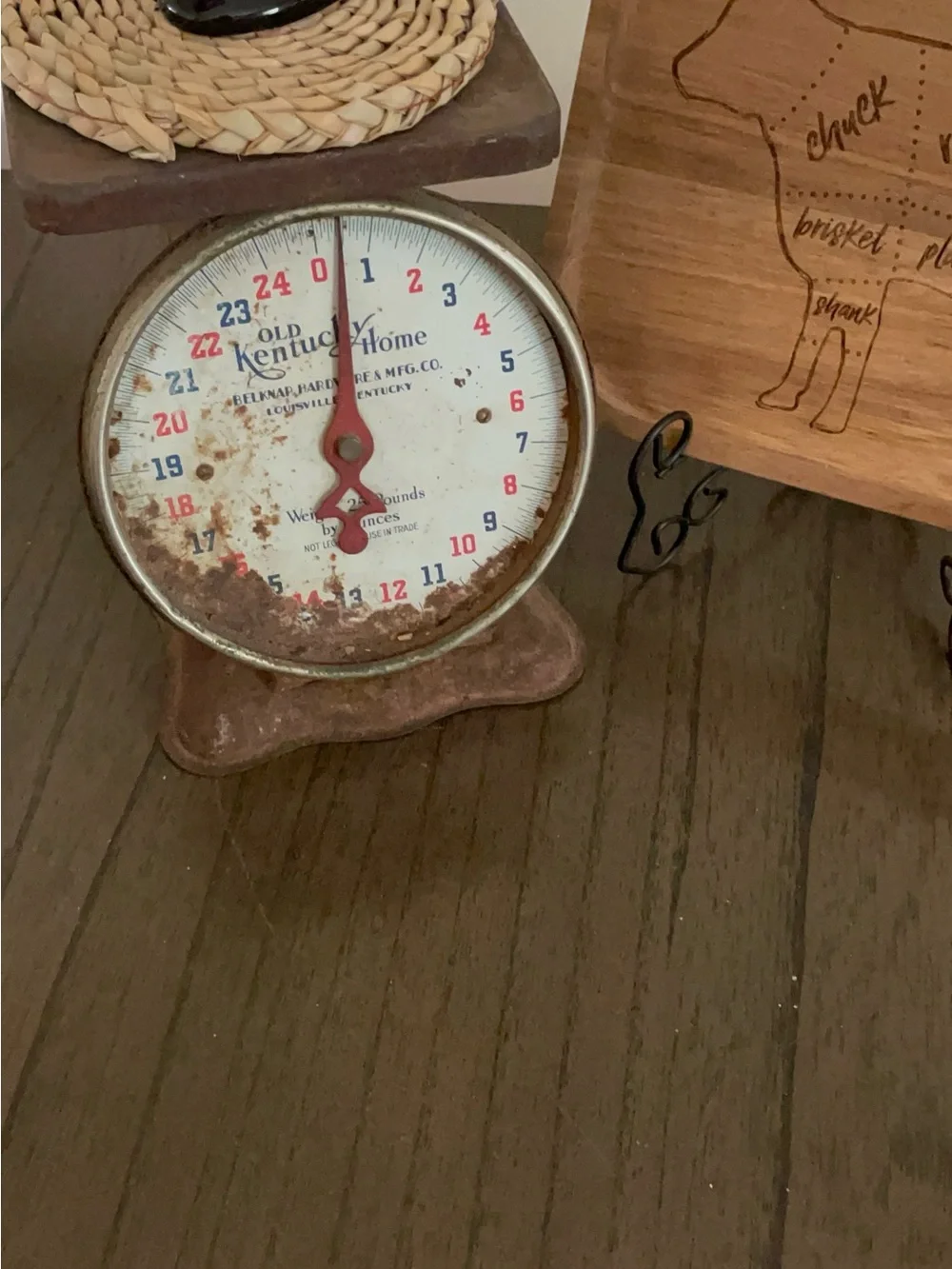 Vintage Kitchen Scale Decor collection set of four pieces